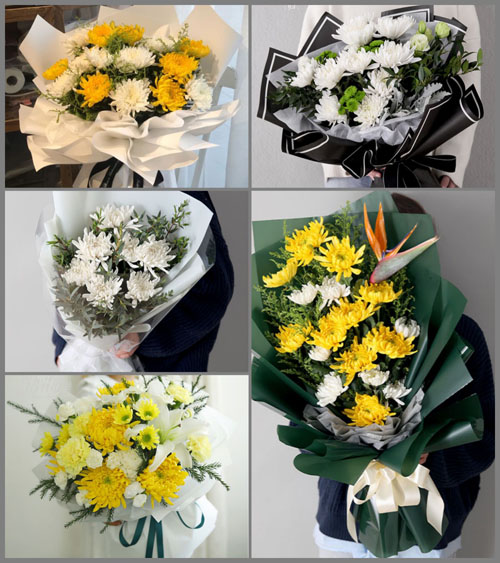 山东莱芜莱城区苗山镇南文字村白事花束代送